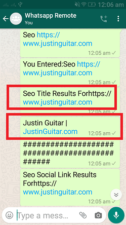 Seo command, whatsapp cloud remote